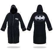 Batman Black and Silver Hooded Cotton Bath Robe